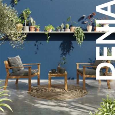 Fauteuil avec accoudoir denia GoodHome bois acacia vendu par 2