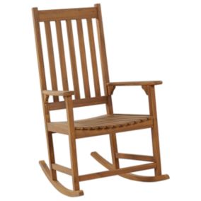 Fauteuil à bascule Bois Bois clair BOJANO