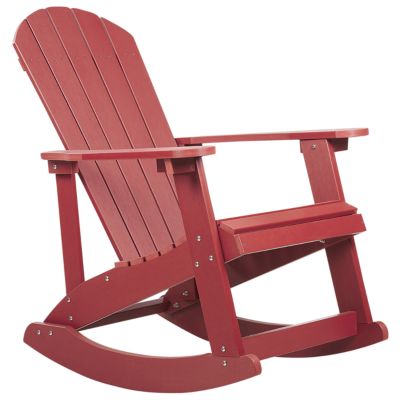 Fauteuil à bascule de jardin ADIRONDACK Rouge