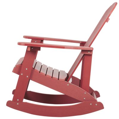 Fauteuil à bascule de jardin ADIRONDACK Rouge