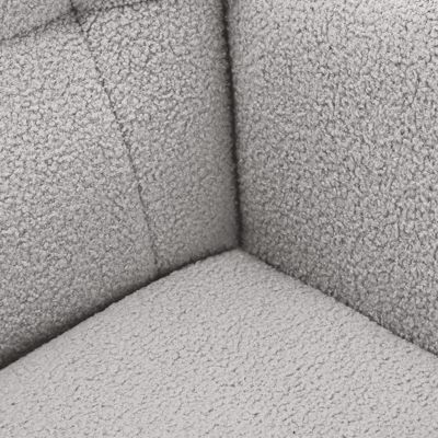 Fauteuil à Bascule,Fauteuil d'allaitement rembourré,pour Salon,Chambre à Coucher,Charge maximale,130 kg ,Gris,75 x 68 x 92 cm