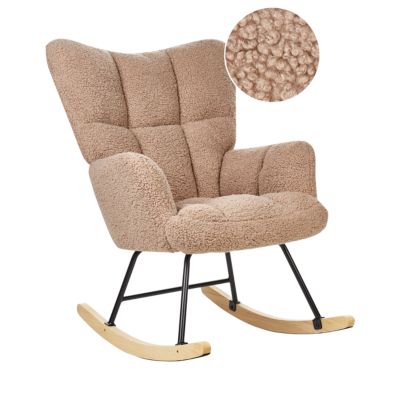 Fauteuil à bascule OULU Bouclé Beige