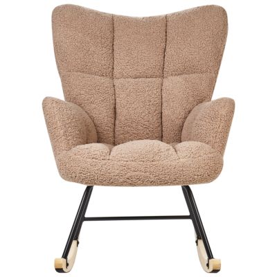 Fauteuil à bascule OULU Bouclé Beige