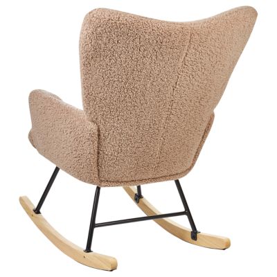 Fauteuil à bascule OULU Bouclé Beige