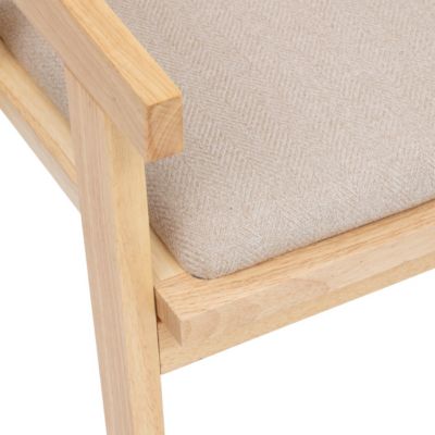 Fauteuil Chaise de table en Bois Naturel et Cannage en Rotin