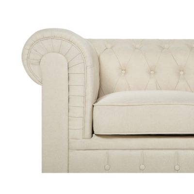 Fauteuil CHESTERFIELD Tissu Beige