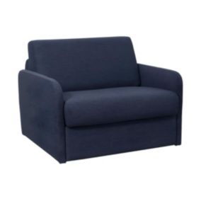 Fauteuil convertible express en tissu bleu - Couchage 70 cm - NADOA