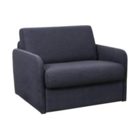 Fauteuil convertible express en tissu gris anthracite - Couchage 70 cm - NADOA