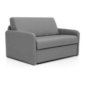 Fauteuil convertible express en tissu gris clair - Couchage 70 cm - NADOA