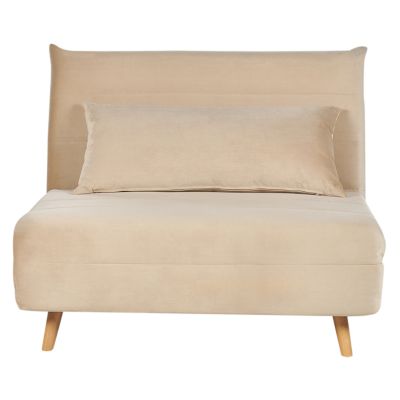Fauteuil convertible SETTEN Velours Beige