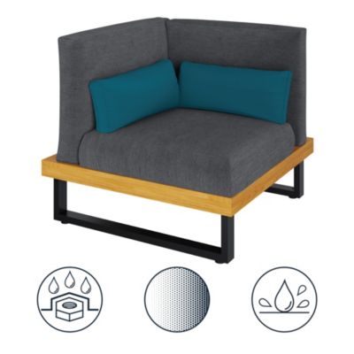 Fauteuil d'Angle Moala Acacia Goodhome