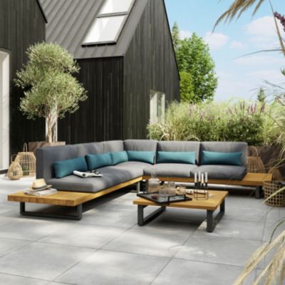 Fauteuil d'Angle Moala Acacia Goodhome