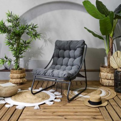 Fauteuil détente de jardin en métal Dolce vita