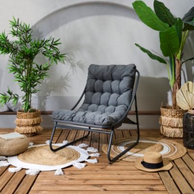 Fauteuil détente de jardin en métal Dolce vita