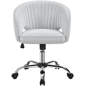 Fauteuil de Bureau Ergonomique en Similicuir à Roulettes avec Assise Réglable