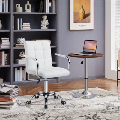 Fauteuil de Bureau Hauteur Réglable Chaise de Bureau Roulettes Pivotantes