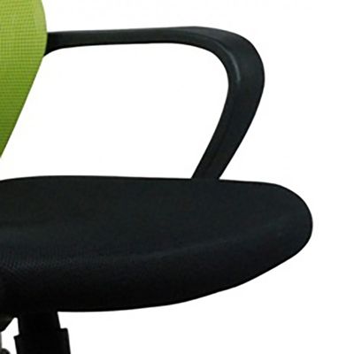 Fauteuil de bureau vert noir dossier souple et assise réglable - SKILL