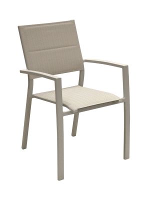 Fauteuil de jardin Absolu coloris chevron crème Proloisirs
