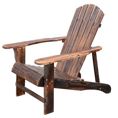 Fauteuil de jardin adirondack chaise longue chaise plage avec tabouret bois de sapin