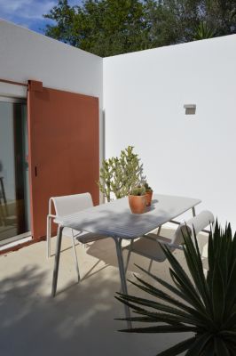 Fauteuil de jardin aluminium et textilène Atlas crème Arcane H.81 cm
