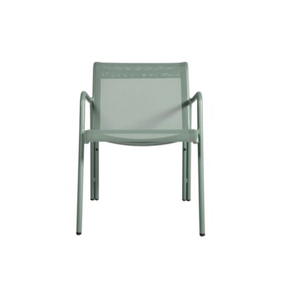 Fauteuil de jardin aluminium et textilène Atlas vert Arcane H.81 cm