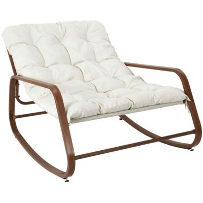 Fauteuil de jardin à bascule en métal Miamii