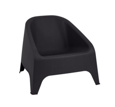 Fauteuil de jardin en polypropylène gris anthracite Toomax Matera