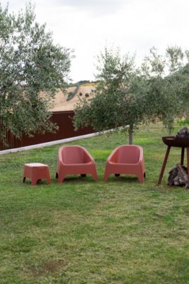 Fauteuil de jardin en polypropylène terracotta Toomax Matera
