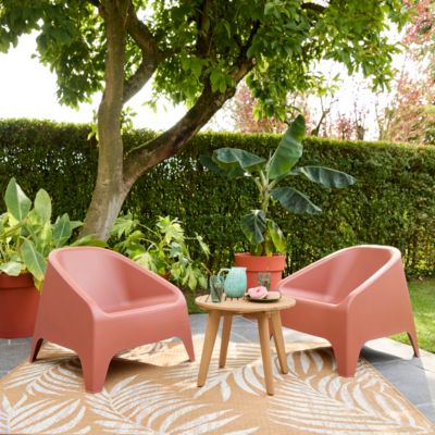 Fauteuil de jardin en polypropylène terracotta Toomax Matera