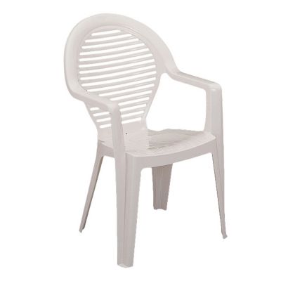 Fauteuil De Jardin En Resine Manoa Blanc Castorama