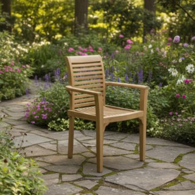 Fauteuil de jardin en teck massif Samoa
