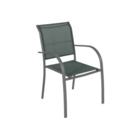 Fauteuil de jardin en texaline Piazza Olive / Graphite - Hespéride