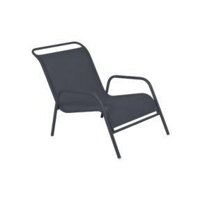 Chaise de jardin - terrasse SISTER noire en matière plastique