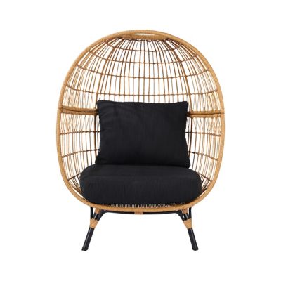 Fauteuil de jardin GoodHome Apolima en acier - Coloris marron - Hauteur 151 cm