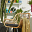 Fauteuil de jardin GoodHome Apolima en acier - Coloris marron - Hauteur 80 cm