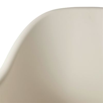 Fauteuil de jardin GoodHome Kiwee en plastique recyclé - Coloris blanc - Hauteur 84 cm