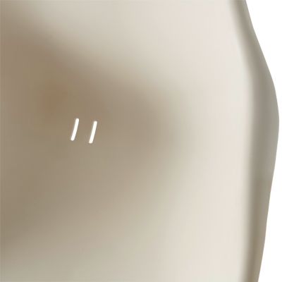 Fauteuil de jardin GoodHome Kiwee en plastique recyclé - Coloris blanc - Hauteur 84 cm