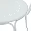 Fauteuil de jardin GoodHome Vernon en acier - Coloris blanc cassé - Hauteur 88 cm