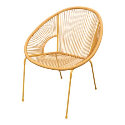 Fauteuil de jardin Hosti coloris abricot