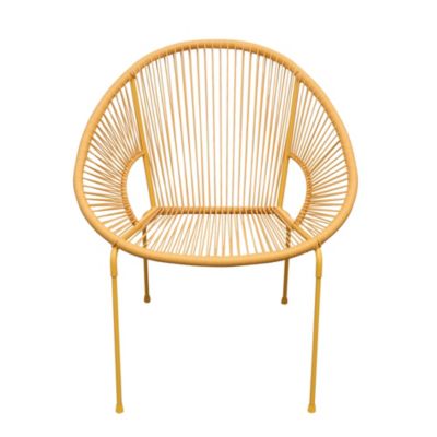 Fauteuil de jardin Hosti coloris abricot