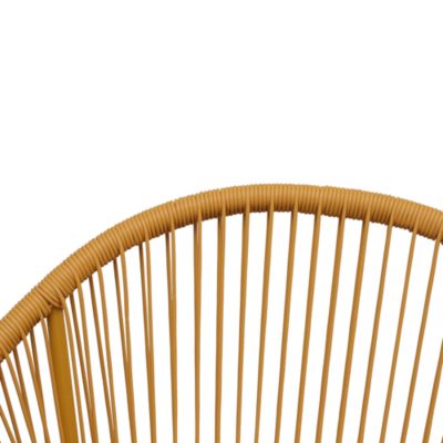 Fauteuil de jardin Hosti coloris abricot