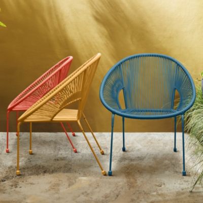 Fauteuil de jardin Hosti coloris abricot