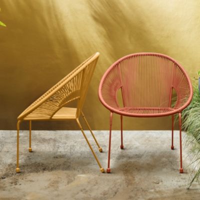 Fauteuil de jardin Hosti coloris mangue