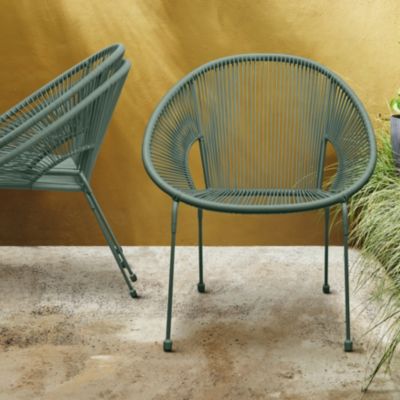 Fauteuil de jardin Hosti coloris vert