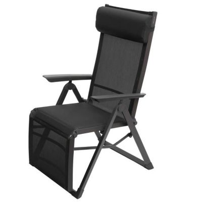 Fauteuil de jardin inclinable Decima Anthracite & Graphite - Anthracite / Graphite - Hespéride