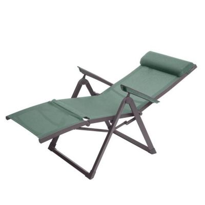 Fauteuil de jardin inclinable Decima Vert olive & Graphite - Vert olive / Anthracite - Hespéride