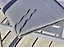 Fauteuil de jardin Pelosa empilable en aluminium gris anthracite DCB GARDEN