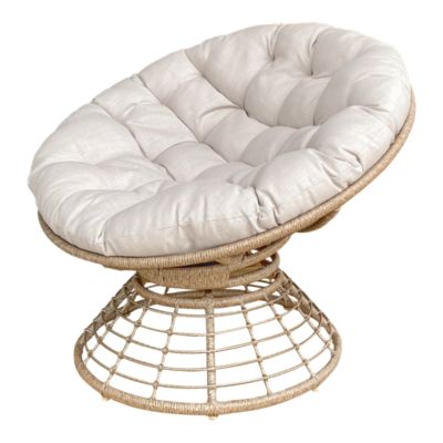 Fauteuil de jardin pivotant en rotin Papasan Palm GoodHome