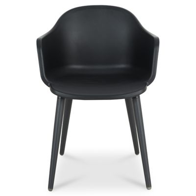 Fauteuil de jardin plastique Blooma Annecy noir