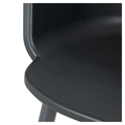 Fauteuil de jardin plastique Blooma Annecy noir